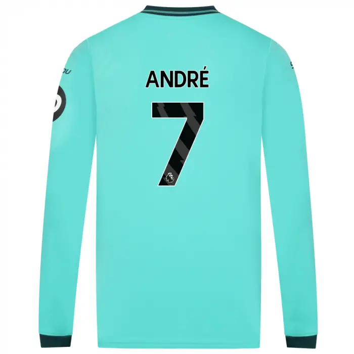 Wolves Kits Shop | Official 2025-26 Wolves Away Shirt – Adult – LS ANDRÉ 7 Wolverhampton Wanderers Apparel